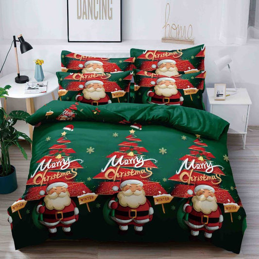 Lenjerie de Pat Bumbac Finet Craciun – 6 Piese | Eleganta, Confort si Durabilitate | COD 1629-J