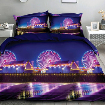 Lenjerie de Pat Bumbac Satinat 3D – 4 Piese | Confort Premium si Design Modern | COD 0633-S