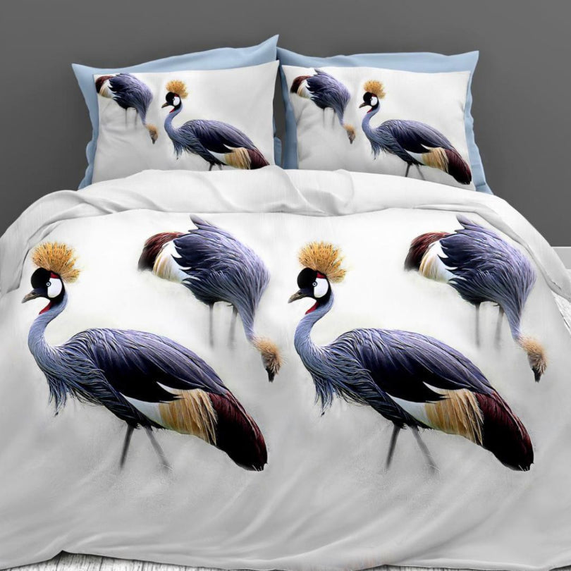 Lenjerie de Pat Bumbac Satinat 3D – 4 Piese | Confort Premium si Design Modern | COD 0641-S