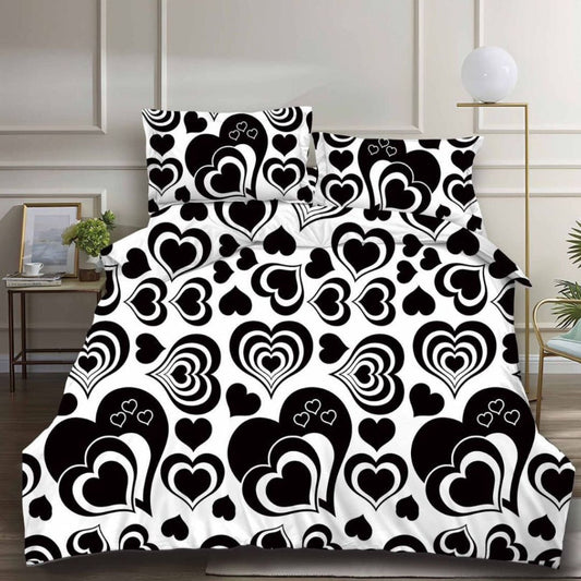 Lenjerie de Pat Bumbac Satinat 3D – 4 Piese | Confort Premium si Design Modern | COD 0662-S