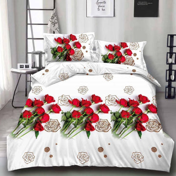 Lenjerie de Pat Bumbac Satinat 3D – 4 Piese | Confort Premium si Design Modern | COD 0665-S