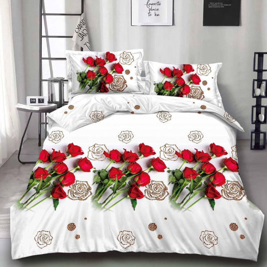 Lenjerie de Pat Bumbac Satinat 3D – 4 Piese | Confort Premium si Design Modern | COD 0665-S