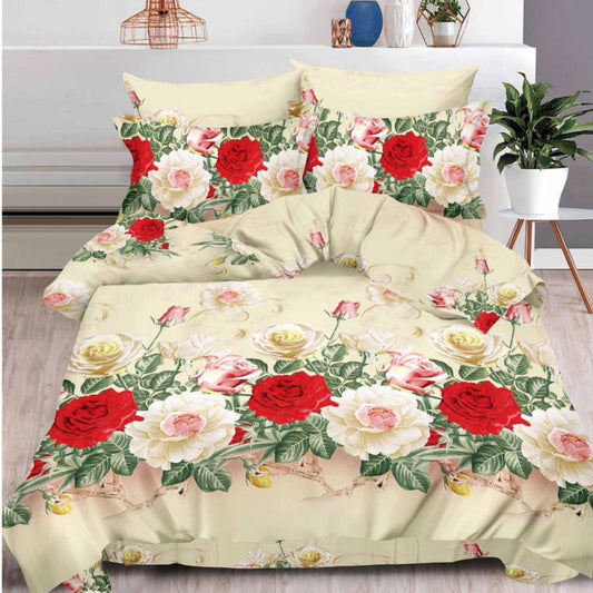 Lenjerie de Pat Bumbac Satinat 3D – 4 Piese | Confort Premium si Design Modern | COD 0672-S