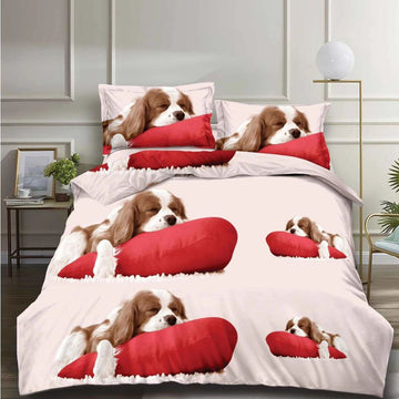 Lenjerie de Pat Bumbac Satinat 3D – 4 Piese | Confort Premium si Design Modern | COD 1332-S