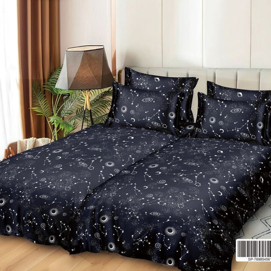 Lenjerie de Pat Bumbac Satinat 7 Piese – Finisaj Lucios, Confort și Eleganță Premium | COD 1341-S