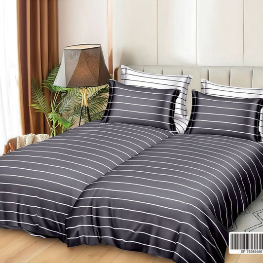 Lenjerie de Pat Bumbac Satinat 7 Piese – Finisaj Lucios, Confort și Eleganță Premium | COD 1344-S