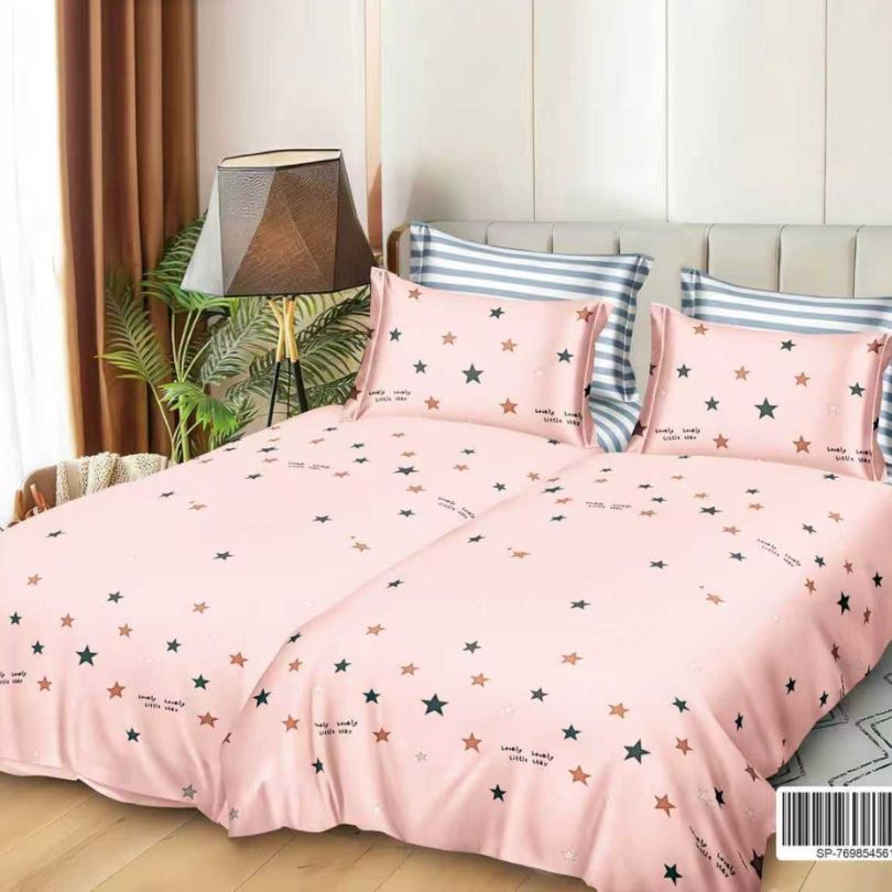 Lenjerie de Pat Bumbac Satinat 7 Piese – Finisaj Lucios, Confort și Eleganță Premium | COD 1346-S