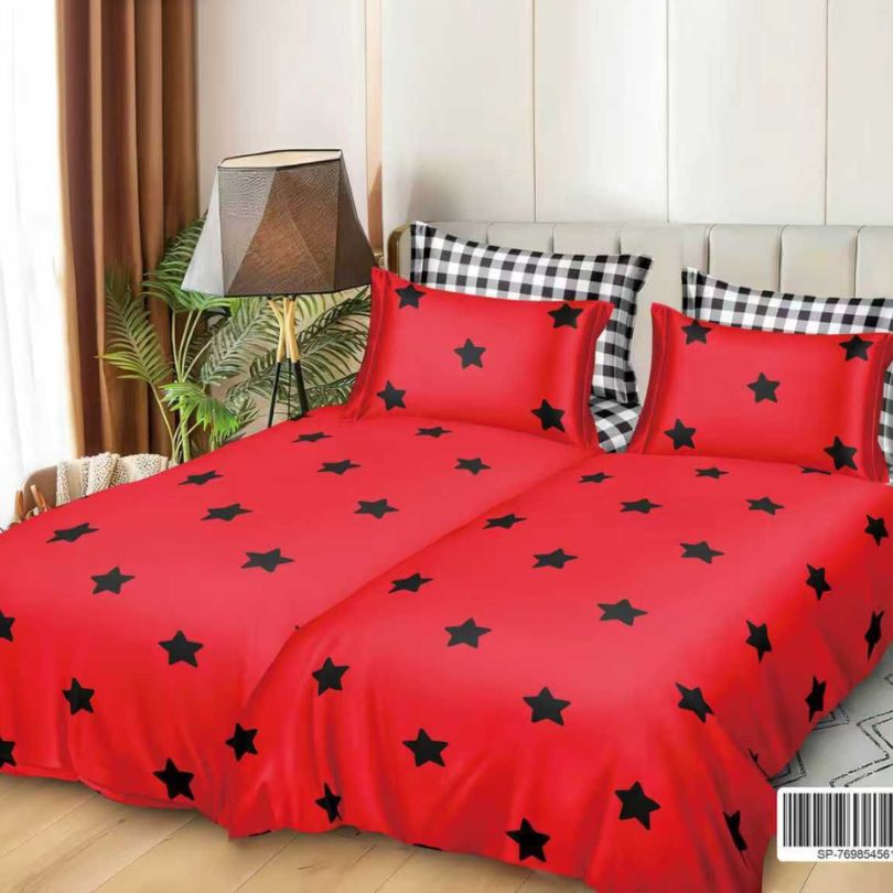 Lenjerie de Pat Bumbac Satinat 7 Piese – Finisaj Lucios, Confort și Eleganță Premium | COD 1358-S