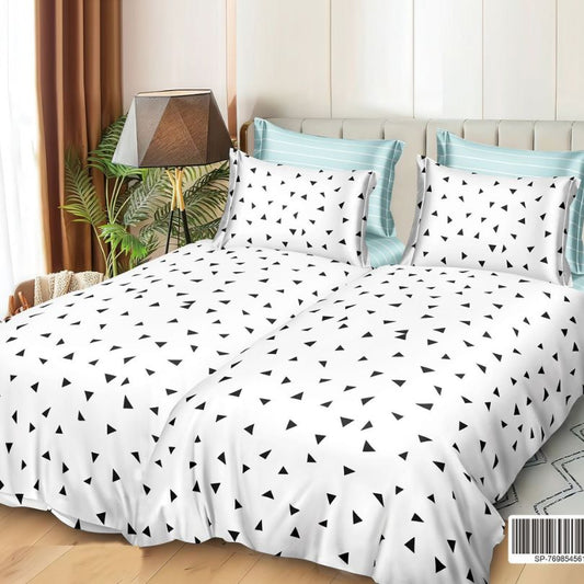 Lenjerie de Pat Bumbac Satinat 7 Piese – Finisaj Lucios, Confort și Eleganță Premium | COD 1373-S