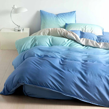 Lenjerie de Pat Bumbac Satinat cu Elastic – 4 Piese | Confort si Eleganta | COD 1241 - S