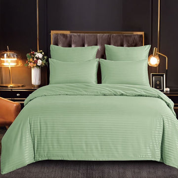 Lenjerie de Pat Damasc 6 Piese – Eleganta si Confort Premium | COD 1551-S