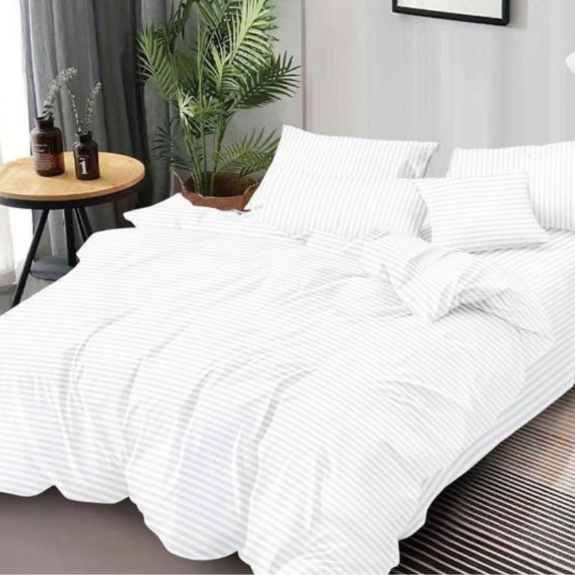 Lenjerie de Pat Damasc – 6 Piese | Eleganta si Rafinament pentru Un Somn Odihnitor | COD 0002 - SEP