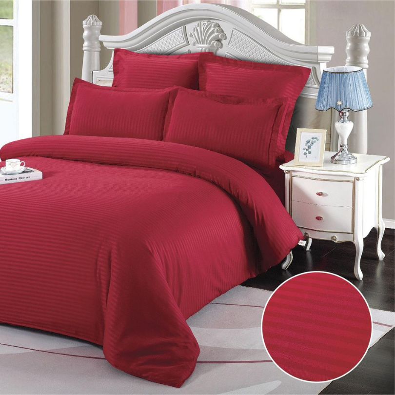 Lenjerie de Pat Damasc – 6 Piese pentru Eleganta si Confort | COD 0040-CF