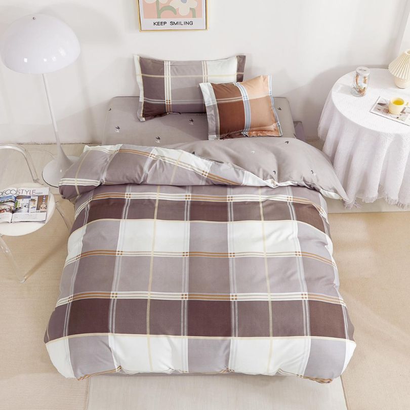 Lenjerie de Pat Finet 1 Persoana cu Elastic 4 Piese – Confort Premium si Design Modern | COD 0709-S