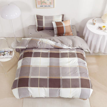 Lenjerie de Pat Finet 1 Persoana cu Elastic 4 Piese – Confort Premium si Design Modern | COD 0709-S