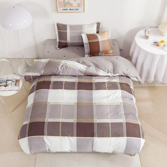 Lenjerie de Pat Finet 1 Persoana cu Elastic 4 Piese – Confort Premium si Design Modern | COD 0709-S