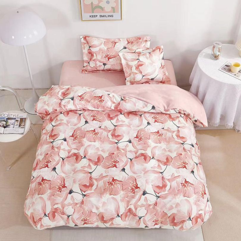 Lenjerie de Pat Finet 1 Persoana cu Elastic 4 Piese – Confort Premium si Design Modern | COD 0713-S