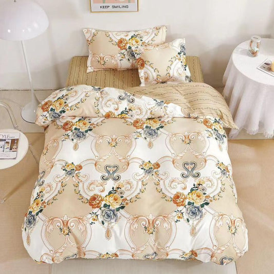 Lenjerie de Pat Finet 1 Persoana cu Elastic 4 Piese – Confort Premium si Design Modern | COD 0720-S