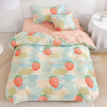 Lenjerie de Pat Finet 1 Persoana cu Elastic 4 Piese – Confort Premium si Design Modern | COD 0722-S