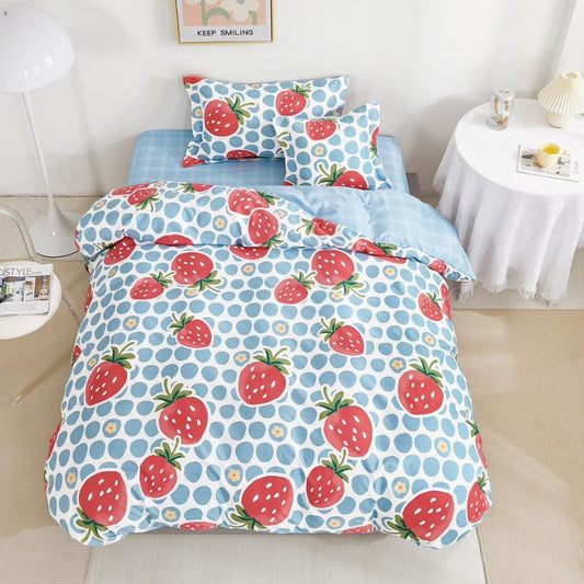 Lenjerie de Pat Finet 1 Persoana cu Elastic 4 Piese – Confort Premium si Design Modern | COD 0728-S