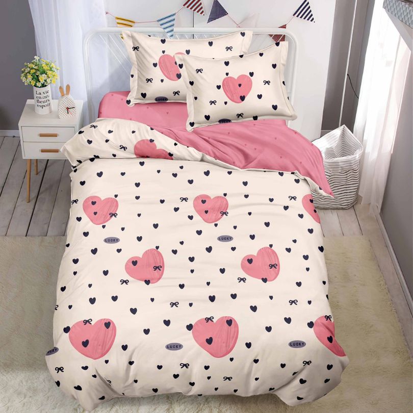 Lenjerie de Pat Finet 1 Persoana cu Elastic 4 Piese – Confort Premium si Design Modern | COD 1279-S