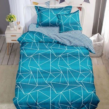 Lenjerie de Pat Finet 1 Persoana cu Elastic 4 Piese – Confort Premium si Design Modern | COD 1281-S