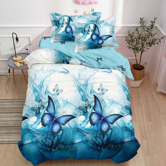 Lenjerie de Pat Finet 1 Persoana cu Elastic 4 Piese – Confort Premium si Design Modern | COD 1288-S