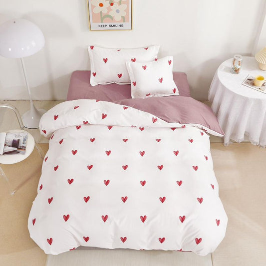 Lenjerie de Pat Finet 1 Persoana cu Elastic 4 Piese – Confort Premium si Design Modern | COD 1307-S