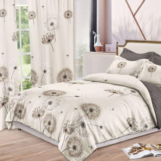 Lenjerie de Pat Finet – 6 Piese + 2 Draperii Asortate | Set Complet Elegant si Practic | COD: 1494-S