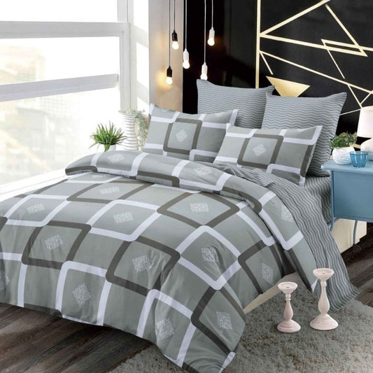 Lenjerie de Pat Finet 6 Piese cu Elastic – Premium, 100% Bumbac | 0014-PV