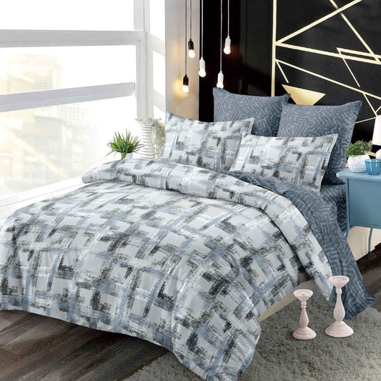 Lenjerie de Pat Finet 6 Piese cu Elastic – Premium, 100% Bumbac | 0021-PV