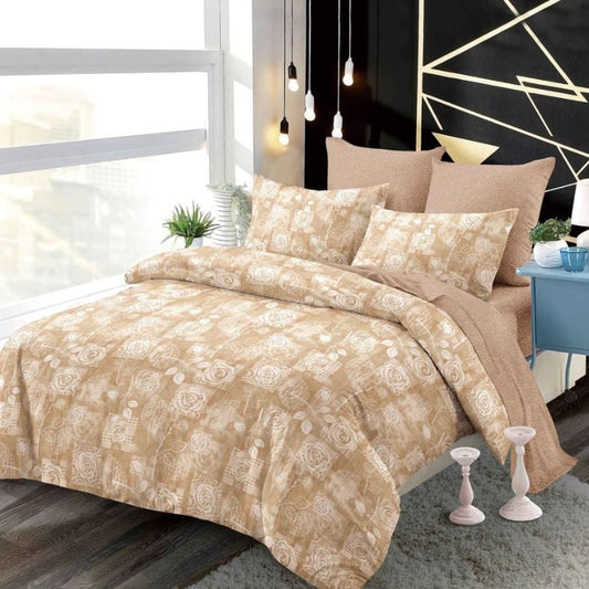 Lenjerie de Pat Finet 6 Piese cu Elastic – Premium, 100% Bumbac | 0025-PV