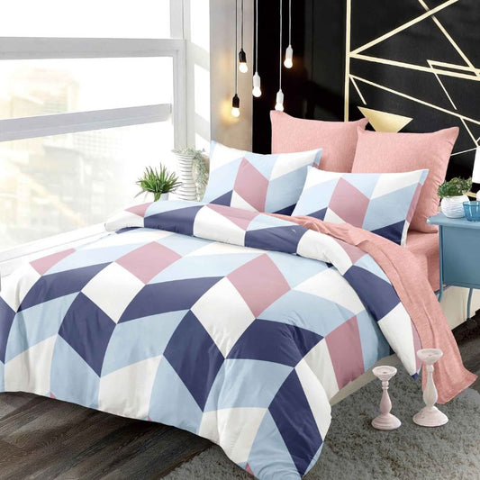 Lenjerie de Pat Finet 6 Piese cu Elastic – Premium, 100% Bumbac | 0039-PV