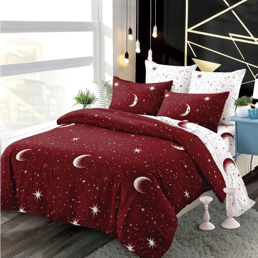 Lenjerie de Pat Finet 6 Piese cu Elastic – Premium, 100% Bumbac | 0056-PV