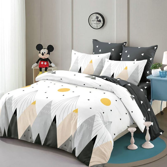 Lenjerie de Pat Finet 6 Piese cu Elastic – Premium, 100% Bumbac | 0065-PV