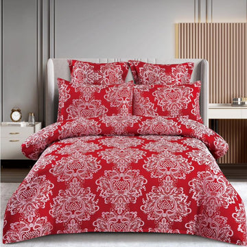 Lenjerie de Pat Jacquard 6 Piese – Bumbac 100% Premium, Design Elegant | COD: 1315-S