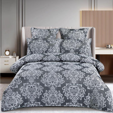 Lenjerie de Pat Jacquard 6 Piese – Bumbac 100% Premium, Design Elegant | COD: 1320-S
