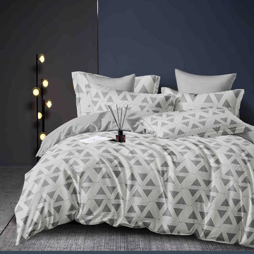 Lenjerie de Pat din Bumbac Finet cu Elastic – 6 Piese | Confort si Eleganta | COD 0162-J