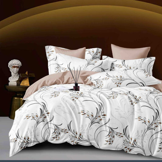 Lenjerie de Pat din Bumbac Finet cu Elastic – 6 Piese | Confort si Eleganta | COD 0163-J