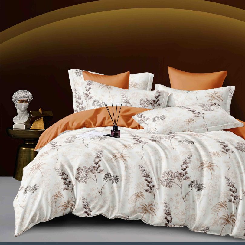 Lenjerie de Pat din Bumbac Finet cu Elastic – 6 Piese | Confort si Eleganta | COD 0164-J