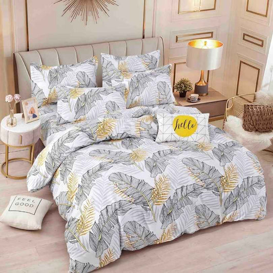 Lenjerie de Pat din Bumbac Finet cu Elastic – 6 Piese | Confort si Eleganta | COD 1286-J