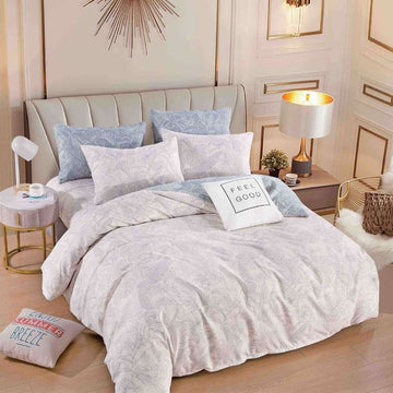 Lenjerie de Pat din Bumbac Finet cu Elastic – 6 Piese | Confort si Eleganta | COD 1300-J