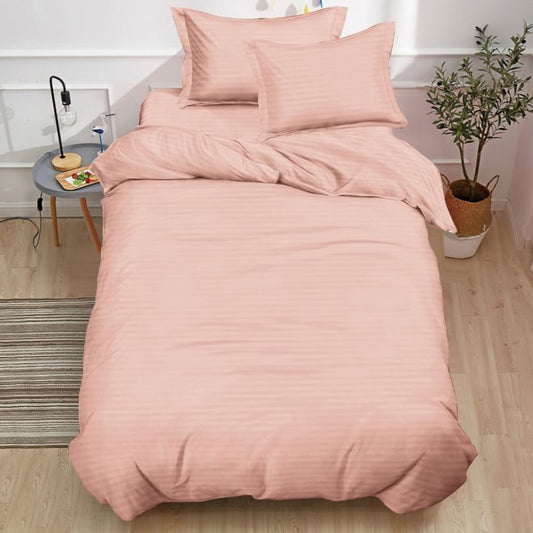 Lenjerie de pat Damasc, 6 piese, 1 persoana, eleganta si confort premium | 2805-S