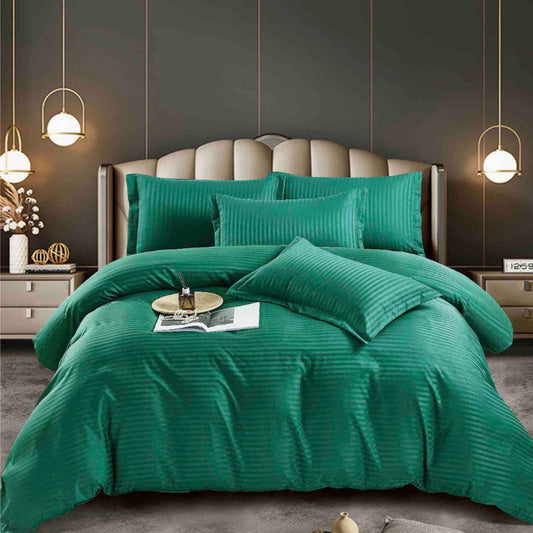 Lenjerie de pat Damasc cu elastic – 6 piese | Eleganta si Fixare Perfecta | COD 0583-J