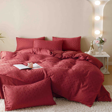 Lenjerie de pat Jacquard - 6 piese | Eleganta si confort premium | COD 0829-J