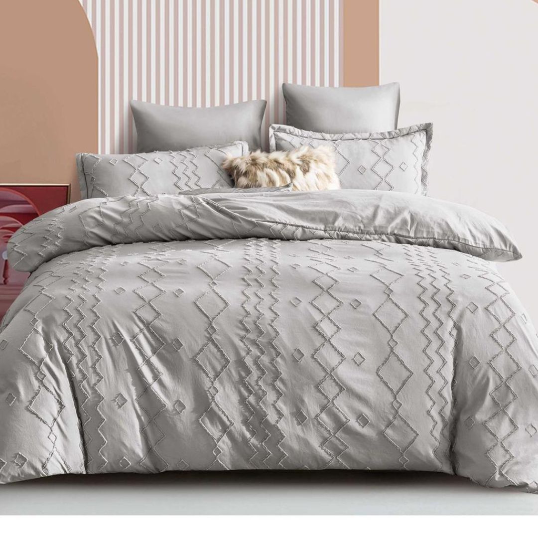 Lenjerie de pat Jacquard 6 piese – Eleganta si rafinament pentru dormitor | COD 0096-SEP