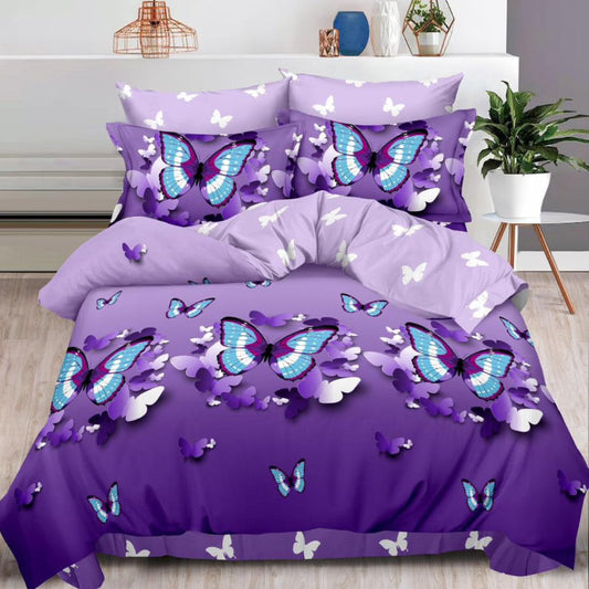 Lenjerie de pat bumbac finet cu elastic – 6 piese: Confort si stil pentru un somn odihnitor | COD 0467-S