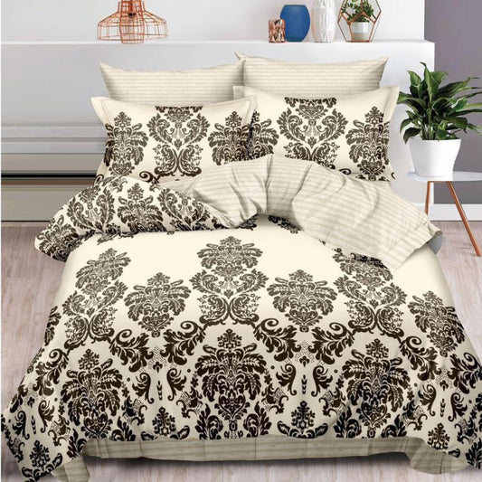 Lenjerie de pat bumbac finet cu elastic – 6 piese: Confort si stil pentru un somn odihnitor | COD 0475-S