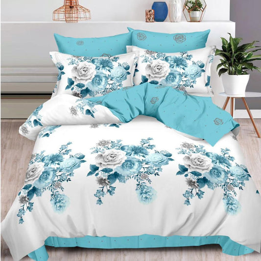 Lenjerie de pat bumbac finet cu elastic – 6 piese: Confort si stil pentru un somn odihnitor | COD 0477-S