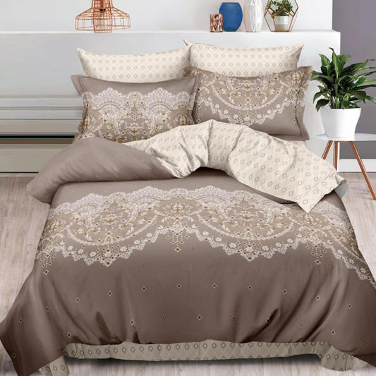 Lenjerie de pat bumbac finet cu elastic – 6 piese: Confort si stil pentru un somn odihnitor | COD 0484-S